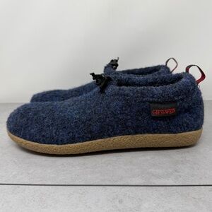 Giesswein Womens Vent Slip On Blue Virgin Wool Size EUR 38 US 8M